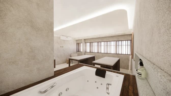 Ambiente de spa aconchegante